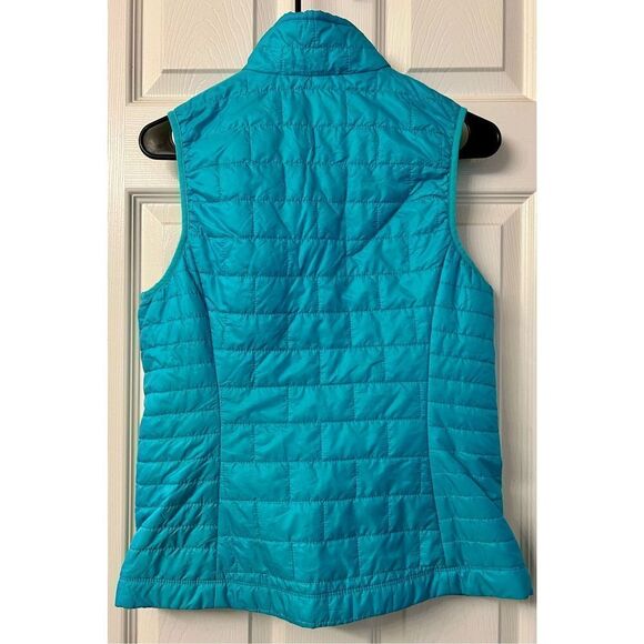 Patagonia Nano Puff Insulated Aqua Blue Versatile Vest Women’s Size Small - Picture 3 of 9